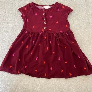 Cat & Jack Toddler Apple Dress Size 3T